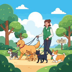 Fototapeta premium man with dog
