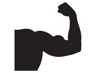 Obraz premium ARM MUSCLE SILHOUETTE