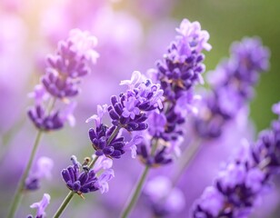 Obraz premium Lavender flowers in soft focus