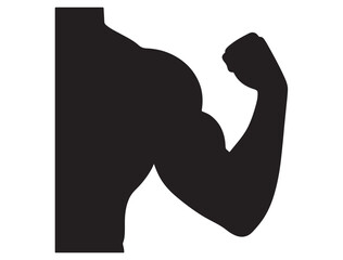 ARM MUSCLE SILHOUETTE