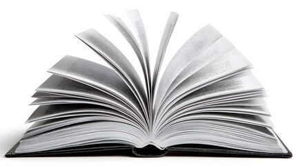 Fototapeta premium Open book with pages fanned out.