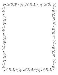 frame border hand drawing doodle element