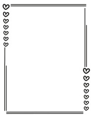 frame border hand drawing doodle element
