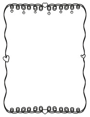 frame border hand drawing doodle element