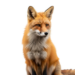 Fototapeta premium Close-up of a Red Fox with Detailed Fur.