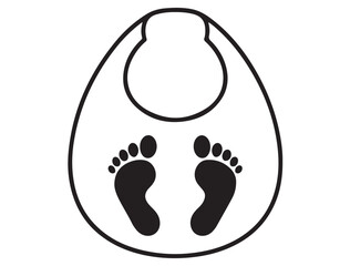  BABY BIB SILHOUETTE