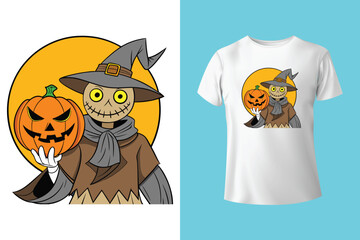 Black t shirt front and back mockup collections, halloween text design template design, EPS10 Vector illustration.