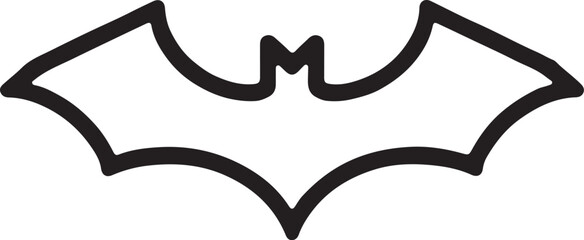 Black Bat Wings Vector Bundle