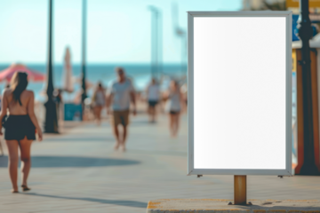 PNG outdoor billboard mockup, transparent design