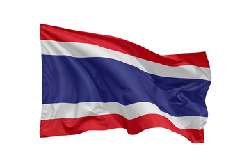 Thailand flag, national symbol, country, Thai, patriotism, international relations, flag waving.