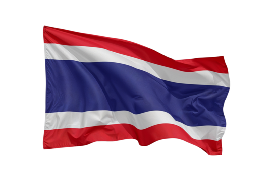 Thailand flag, national symbol, country, Thai, patriotism, international relations, flag waving.