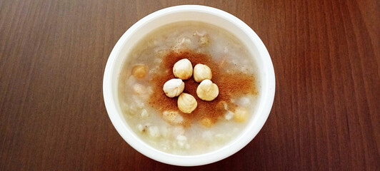 Traditional delicious Turkish dessert; Ashura (Asure)