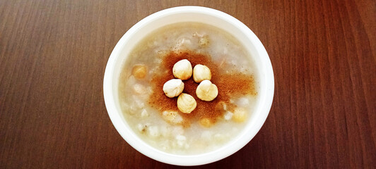 Traditional delicious Turkish dessert; Ashura (Asure)