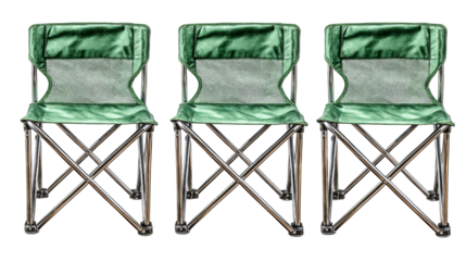 Portable folding chairs, ideal for outdoor relaxation, events, and easy storage.