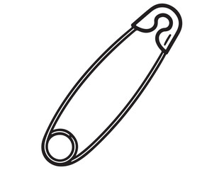 SAFETY PIN SILHOUETTE