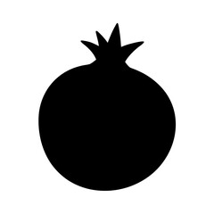 pomegranate on a black background