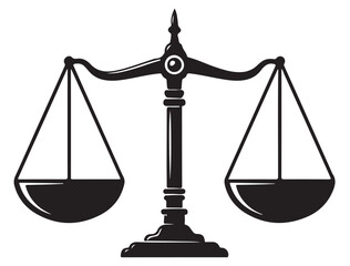 SCALE OF JUSTICE SILHOUETTE