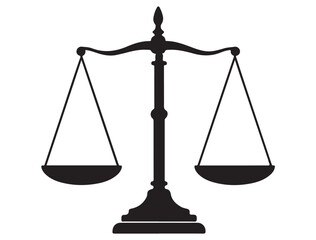 SCALE OF JUSTICE SILHOUETTE