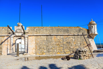Ponta da Bandeira Fort in Lagos, Algarve, Portugal	

