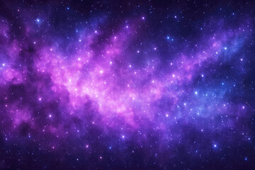 Fototapeta premium Luminous cosmic clouds glowing with vibrant purple and blue hues space nebula