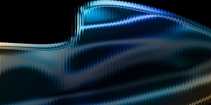 Abstract background with reeded glass effect featuring soft vertical lines, smooth blur, and glossy texture, perfect for luxury cosmetic visual, presentation scene or premium product mockup