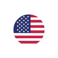 A Circular American Flag Design Patriotic Symbol of the United States of America and its Independence Day Celebrations