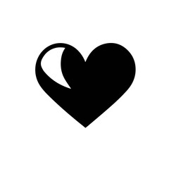 cute heart minimalist doodle element