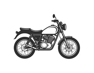 Obraz premium Vintage motorcycle silhouette