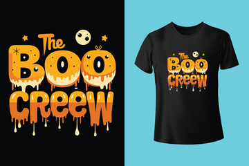The boo squad - Happy Halloween t-shirt design template