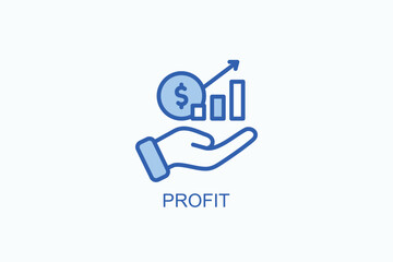 Profit Icon Or Logo Isolated Vector Illustration