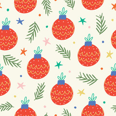 Christmas Decorations Background Christmas Seamless Pattern