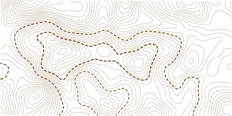 Fototapeta premium Contour Topographic World Map Vector Illustration Future Cartography Backdrop Vector Illustration