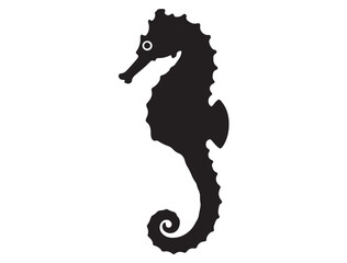 Fototapeta premium SEAHORSE SILHOUETTE