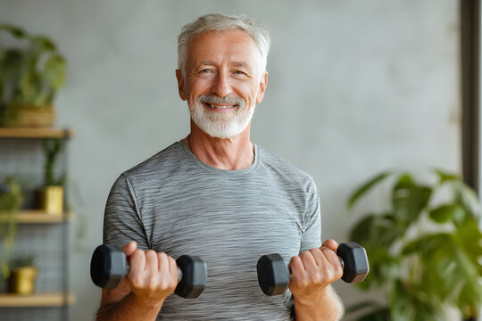 senior man workout 