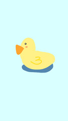 Cute duck on the water