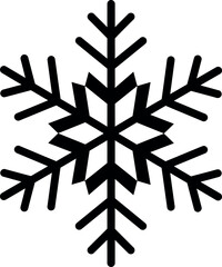 Black snowflake icon