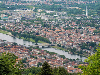 Heidelberg panorama cityscape from konigstuhl