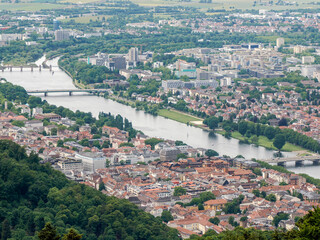 Heidelberg panorama cityscape from konigstuhl