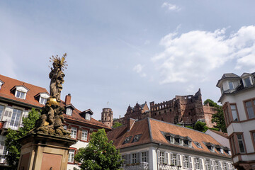 heidelberg ancient building detail close up