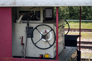 Führerstand der Diesellok KÖF