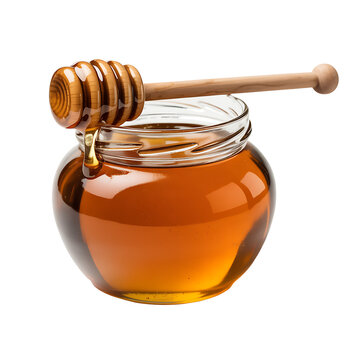 recommend clip art: Honey Jar with Dipper on Transparent Background for Food Illustrations and Sweet Treat Designs with Dripping Honey