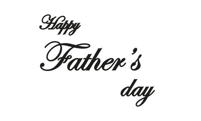 "Happy Father's Day Modern Calligraphy Text Art"