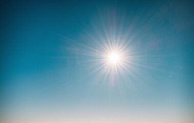 Obraz premium A clear sky with sun shining bright