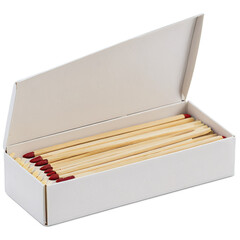 box of matches isolated on transparent background