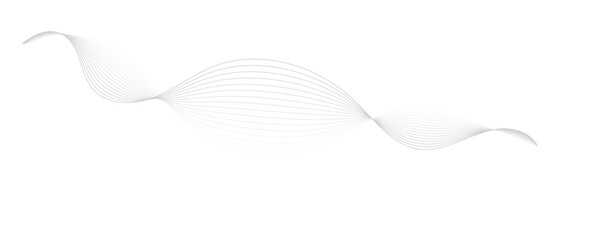 Gray wave curve lines abstract background with flowing particles. Digital energy waves technology concept. Modern backdrop design for business, presentation, banner.