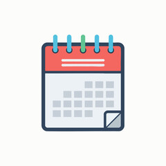 Calendar Icon for Date Scheduling Events and Planning Appointments