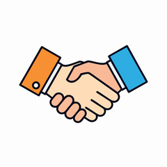 Handshake Business Deal Partnership Icon