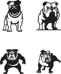 Big Dog Silhouette vector 