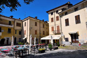 Fototapeta premium View of the village of Garbagna, Piedmont, Italy