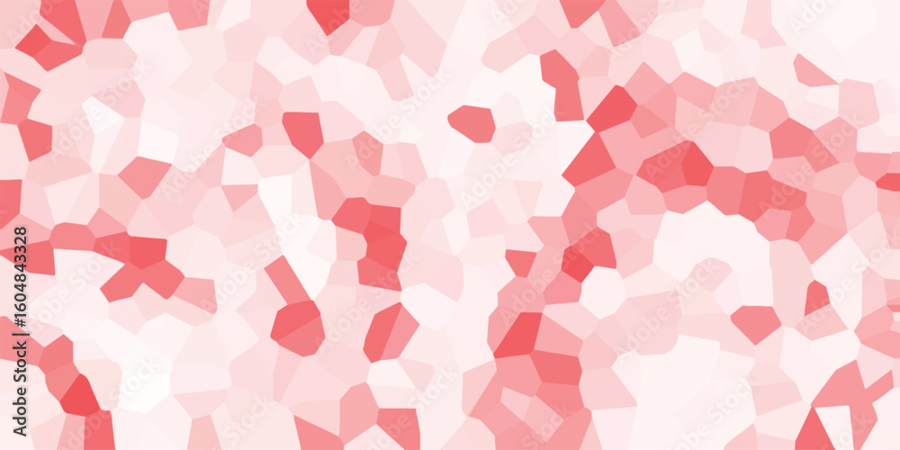 Aufkleber abstract red and white geometric mosaic pattern background creates a modern digital design perfect f